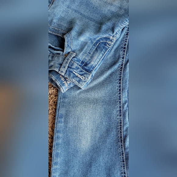 Stylish Blue Kids' Hippie Girl Mid-Rise Flare Jeans SZ(8) - Picture 4 of 6